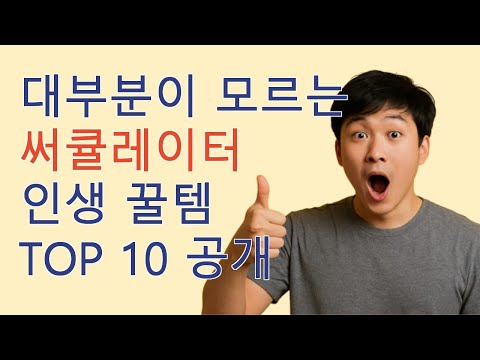 써큘레이터 내돈내산 대박템 TOP10