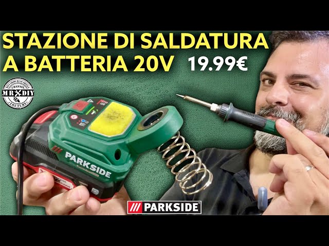 20V Parkside lidl battery soldering station 19.99 €. PLSA 20-LI B2. 20V  rechargeable soldering iron 