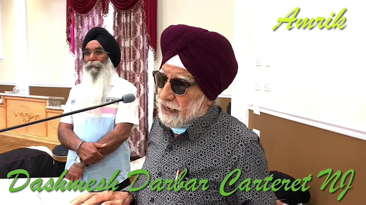 Gurdwara Dashmesh Darbar President Hardyal S. Johal Addressing June 6 2021. Rec Edit Amrik Carteret.