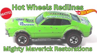 How to Restore a Hot Wheels Redline -Mighty Maverick #redlines  #restoration #modified