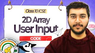 User Input in Double Dimensional (2D) Array in Java | ICSE Class 10