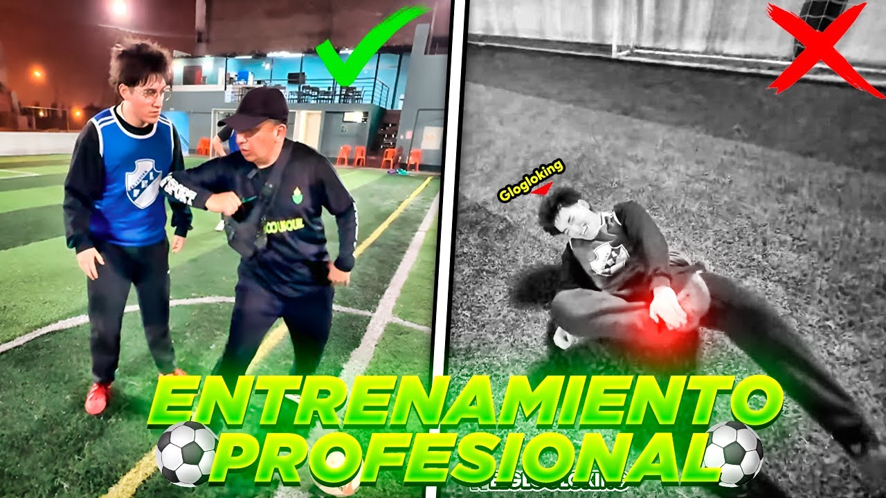 GLOGLOKING ENTRENA FÚTBOL⚽Con Un ENTRENADOR PROFESIONAL 😱|Rip Tobillo 😂
