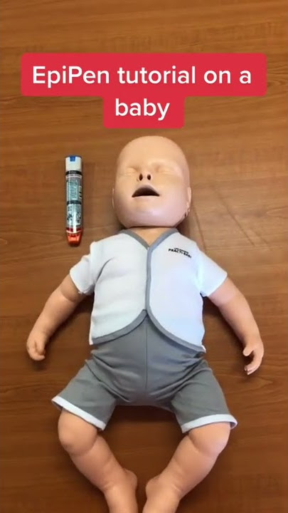 EpiPen tutorial on a baby #shorts