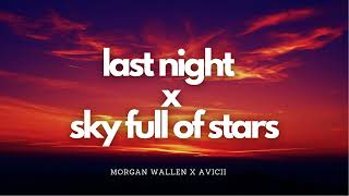 Last Night x Sky Full of Stars Remix | Morgan Wallen x Avicii Mashup
