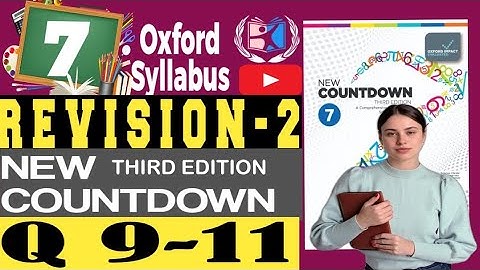 Class 7 Math ✏️ | Revision 2 Q 9-11 🔥 | New Countdown 3rd Edition Explained 📘 l ShahzadAli Shzi