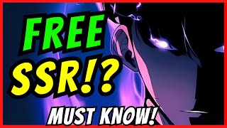 FREE SSR?! [Solo Leveling: Arise] MUST KNOW NEW FEATURE! Special Summons! screenshot 4