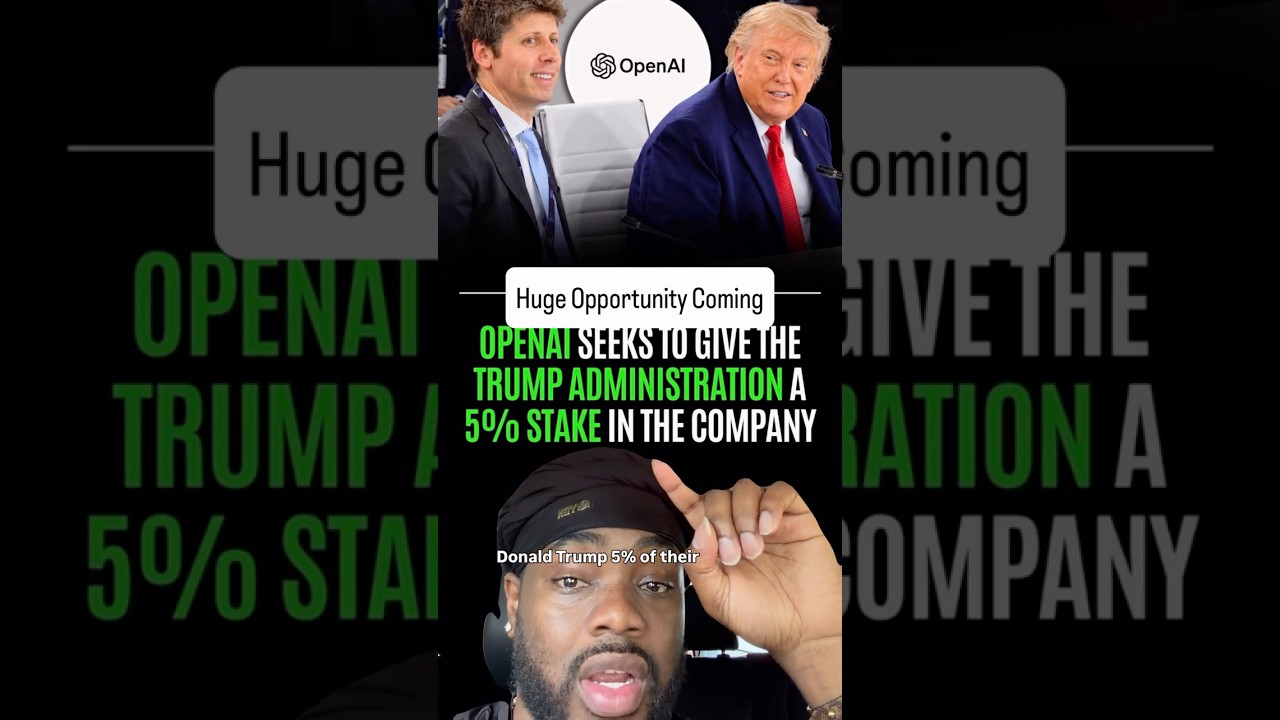 Donald Trump OpenAI 5% deal. Small artificial intelligence stocks. Best AI stocks. ￼