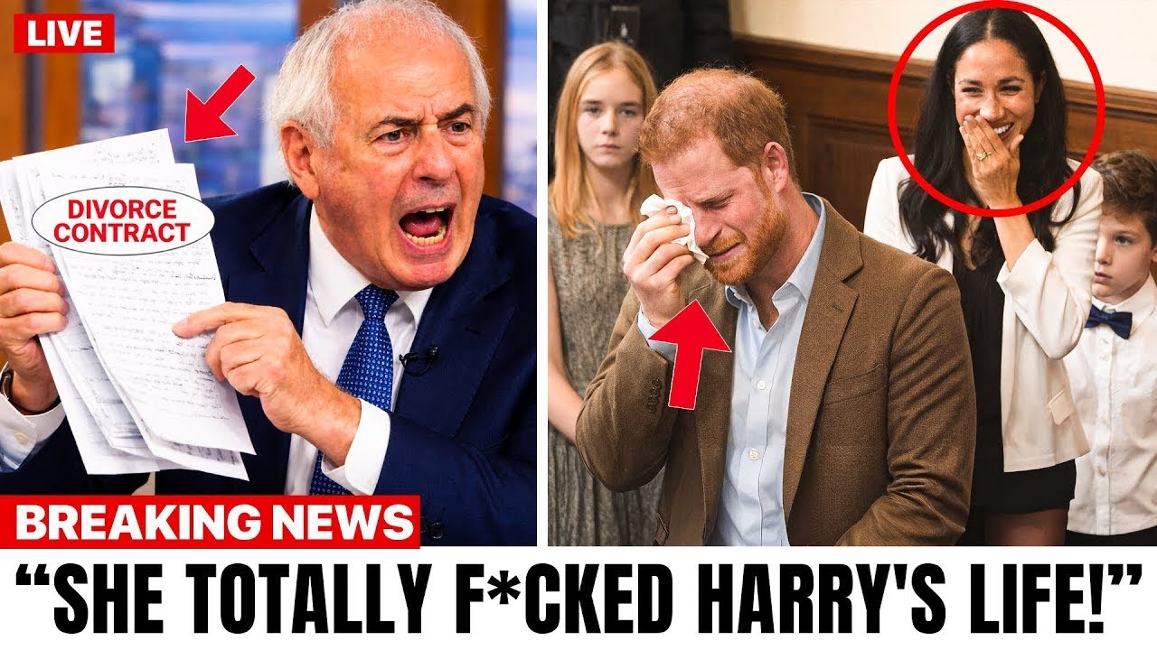 Tom Bower Just EXPOSED Meghan's DIRTY Divorce Contract On Live TV — Harry Completely RUINED
