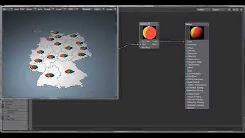Visualizing statistical data with LightWave 3D