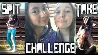Spit Take Challenge Ft. Lily Moates Aris Hayvice