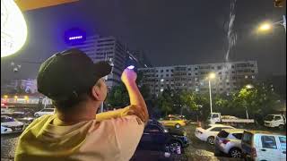 2657: Chinese Man Summons Lightning with Gestures Toward Stormy Skies