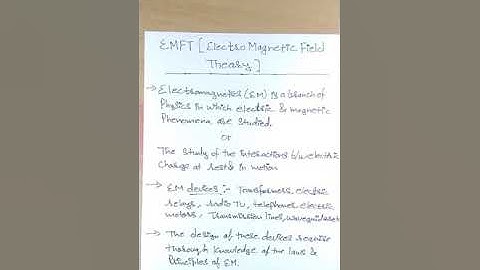 #1 EMFT( scaler,vector)....