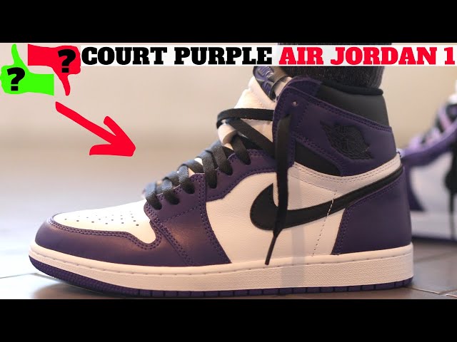 スニーカー NIKE Air Jordan 1 Retro High Court Purple White 2020 SS 20 Worth Buying ? AIR JORDAN 1 COURT PURPLE 2020 REVIEW ON FEET