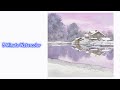 [ 3 minute Watercolor ] Basic Landscape Watercolor- Winter Sunset.  NAMIL ART