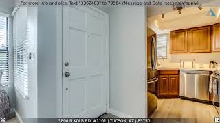Priced at $369,000 - 5800 N Kolb Rd. #1101, Tucson, AZ 85750