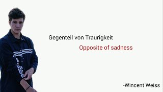 Gegenteil von Traurigkeit, Wincent Weiss - Learn German With Music, English Translation