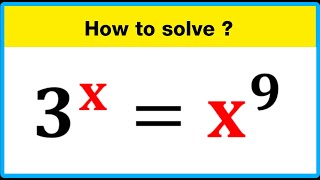 A Nice Math Olympiad Exponential Equation | You should know this trick