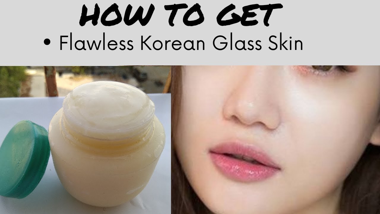 Korean inspired rice cream for glass skin 100 results YouTube