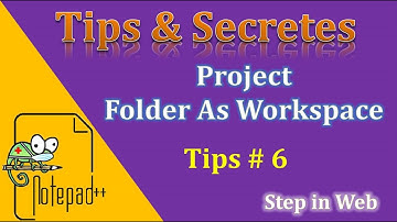Notepad++ Project and Folder as Workplace (Different Approch)
