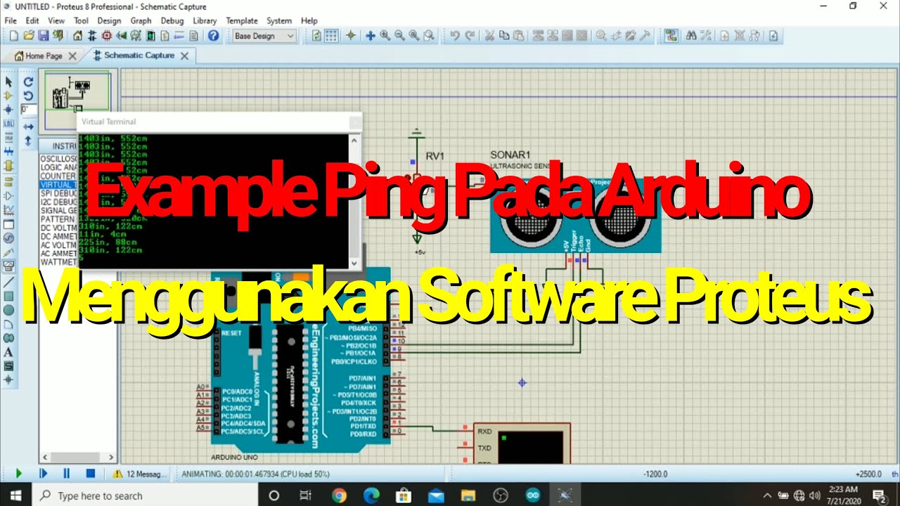 Penjelasan Dan Simulasi Example Ping Pada Arduino Menggunakan Software ...