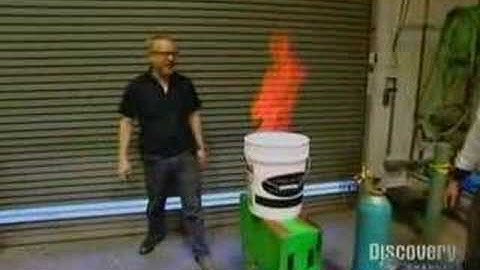 Mythbusters - Soapy water + methane