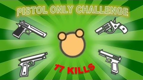 PISTOL ONLY CHALLENGE in SOLO SQUADS! [surviv.io]