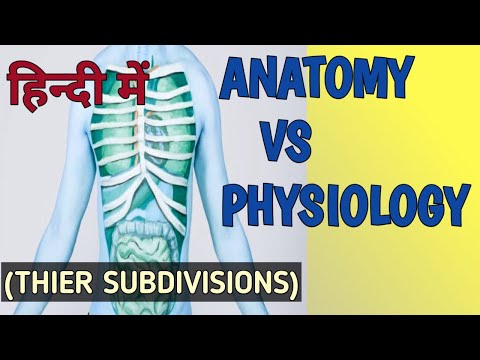 Introduction to Anatomy and Physiology and their sub division.एनाटॉमी और फिजियोलॉजी