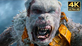 Godzilla, King Kong & Shimo Team Up To Kill Skar King Death Scene Fight (2024) Godzilla x Kong Movie