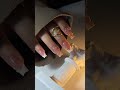 Elegant French tips with gold shine. Comment NAILHANDY for the link! #nailart #nailtrend #naildesign