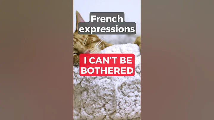 French expressions - How to say I CAN'T BE BOTHERED #shorts #speakfrench #frenchexpressions