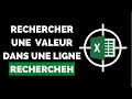 Rechercher une valeur dans la 1re ligne dun tableau excel  tutoriel fonction rechercheh