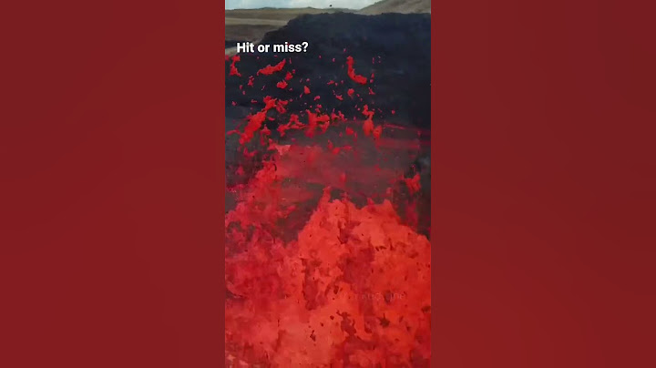 Drone v volcano eruption iceland!