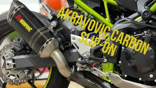 CAT DELETE OEM Z900 Headers with Akrapovic Carbon SlipOn installation |Part 2