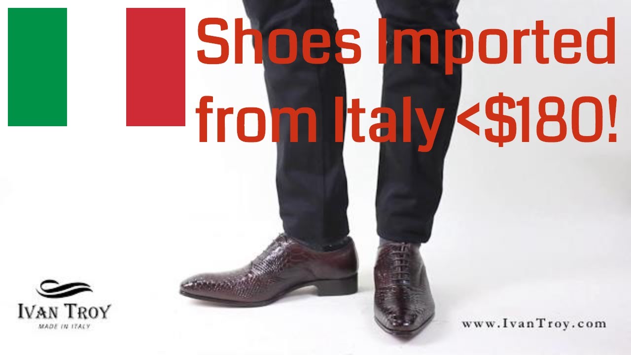 Affordable Mens Dress shoes Crocodile - Ivan Troy George Brown