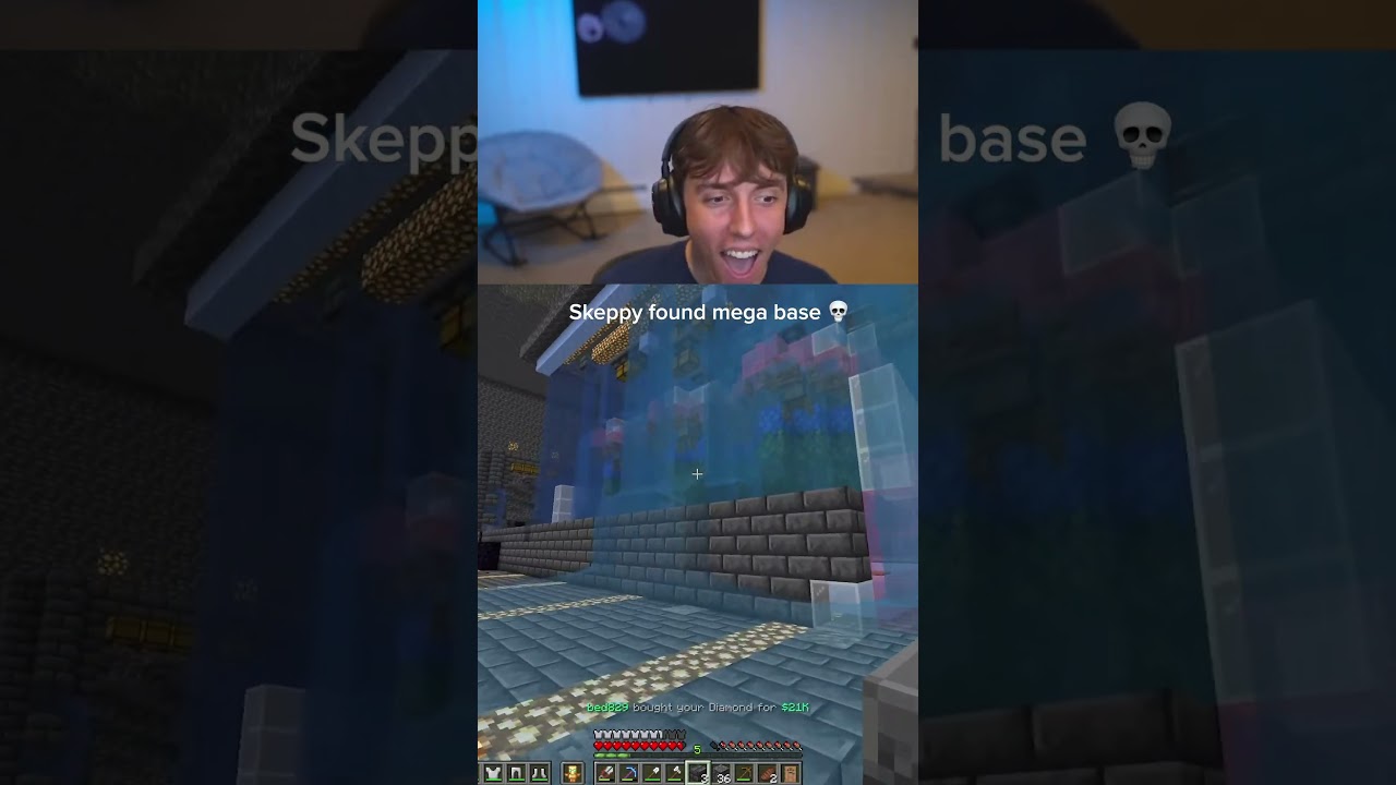 Skeppy finds a base on Donut SMP