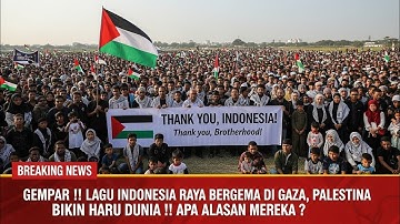 PALESTINA MERDEKA‼️LAGU INDONESIA RAYA BERGEMA DI GAZA BIKIN HARU DUNIA😭