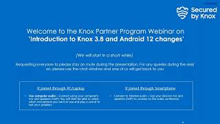 Introduction to Knox 3.8 and Android 12 changes