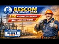 BESCOM Recruitment 2026 - Apply Online for 520 Apprentices Posts || #jobalert #kannada