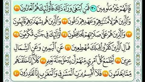 سوره المعارج من 30الى 40 ماهر المعيقلي