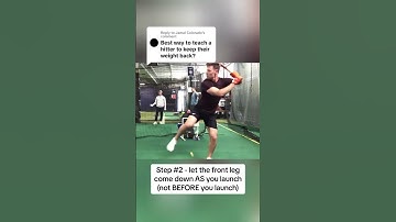 The Best Way To Teach A Hitter To Keep Their Weight Back? Try This One-Legged Drill Progression