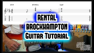 BROCKHAMPTON RENTAL Guitar Tutorial Lesson
