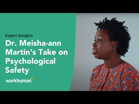 How to Build Psychological Safety with Dr. Meisha-Ann Martin | Workhuman thumbnail