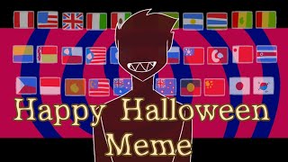 (Flipaclip) Happy Halloween || Animation meme - ft. CountryHumans Usa, Russia, UK & more