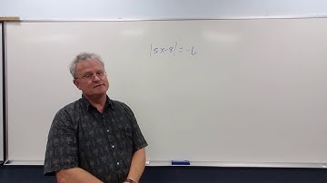 An Absolute Value Equation with No Solution