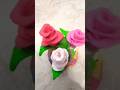 how to make roses with clay #shots #diy