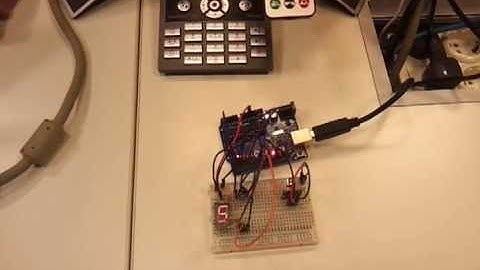 7 segments display controlled by IR remote
