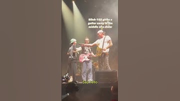 Thumbnail of This kid just stole the show at a @blink182 concert 😂 | SPIN