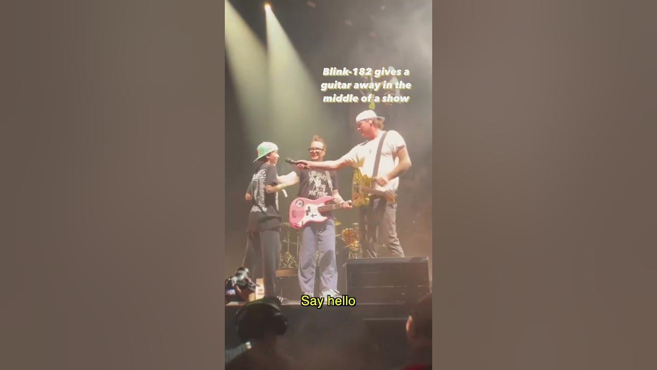 This kid just stole the show at a @blink182 concert 😂 | SPIN