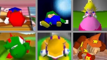 Mario Party 2 - All Characters Losing Animations