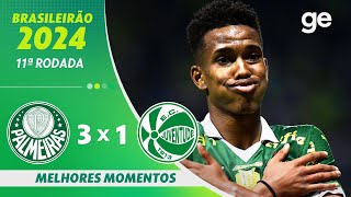 Thumbnail for PALMEIRAS 3 X 1 JUVENTUDE | MELHORES MOMENTOS | 11ª RODADA BRASILEIRÃO 2024 | ge.globo
